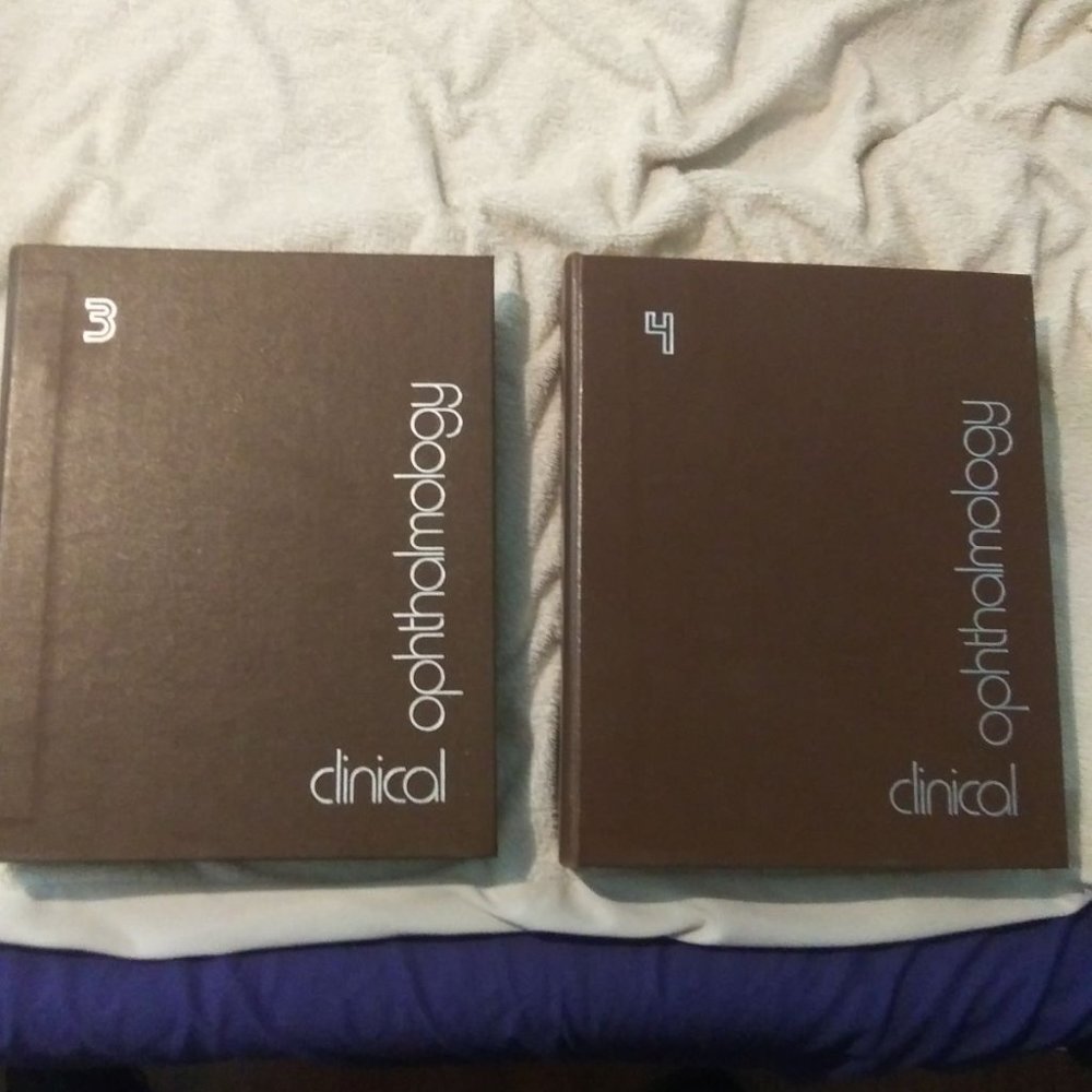 Two vintage Clinical Ophthalmology Textbooks in excellent condition eye doctors